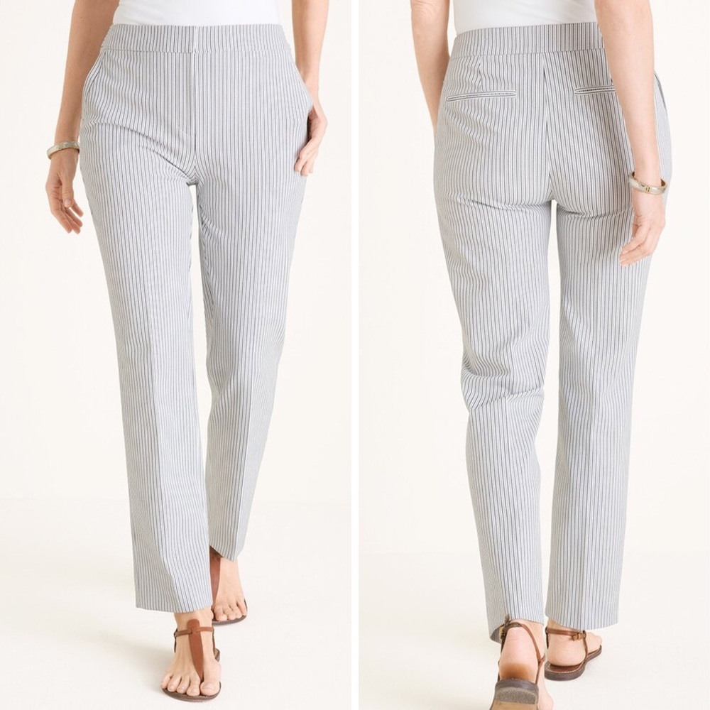 NWT. Chico's So Slimming Pinstripe Pants Size 16R